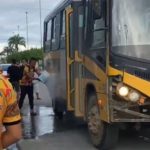 PRINCÍPIO DE INCÊNDIO EM ÔNIBUS ESCOLAR DA PREFEITURA DE IATI